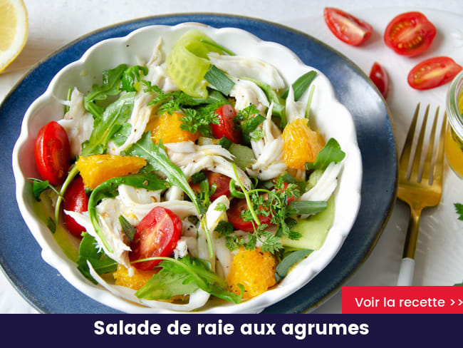 Salade de raie aux agrumes